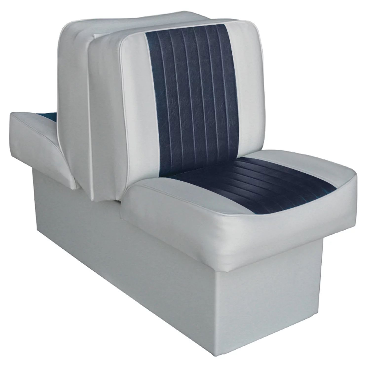 Wise 8WD707P 1 660 Deluxe Series Lounge Seat Grey Navy Grey / Navy