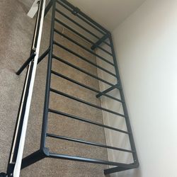 Black Metal Loft Bed Frame – Twin Size like new