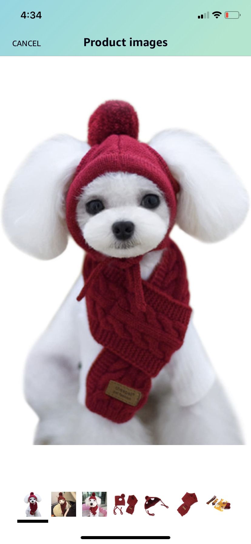 New Alfie Pet - Bryn Winter Scarf and Hat Set for Dogs and Cats