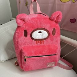 Gloomy Bear Pink Fluffy Mini Backpack