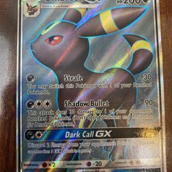 Pokemon Umbreon GX 142/149 Sun & Moon Base Set Full Art Holo Rare NM