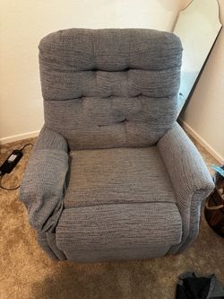 Grey Power Lift Recliner Chair