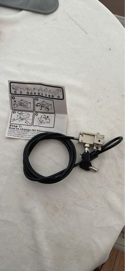 6 FT Heavy-Duty Steel Security Cable Lock – Locking Assembly