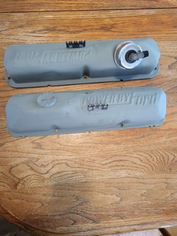 Ford FE Valve Covers  Sandblasted Primed 