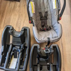 Graco Click Connect infant car Seat With 2 Bases