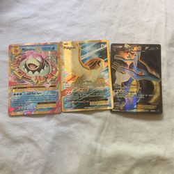 3 Old 2000’s EX Card MINT Condition Never Played Comes With Hard Case And Sleeve 