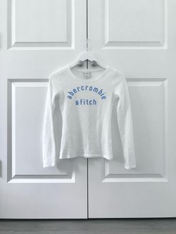 Abercrombie & Fitch Kids White Long Sleeve Shirt