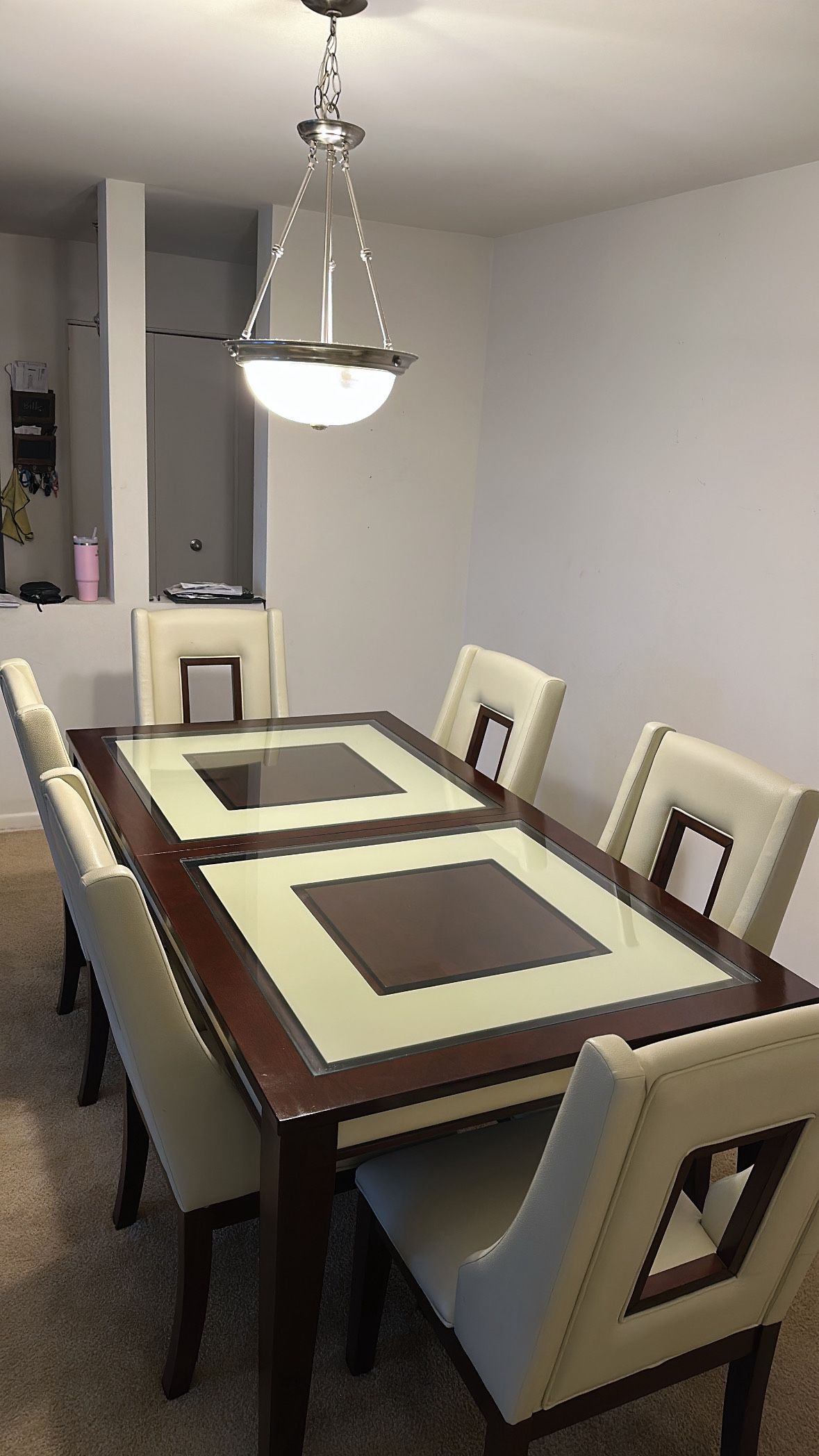 Isadora dining table 7 chairs with 18” leaf 800 Or Best Offer