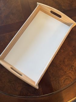 20” X 11.75” Wood Serving Tray With Handles 