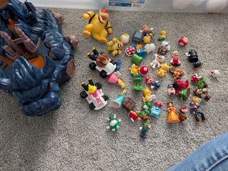 Mario toys and bowser castle