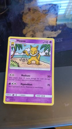 Hypno Pokemon card