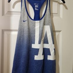 LA Dodgers Blue Nike Woman's MLB Tank Top - Large