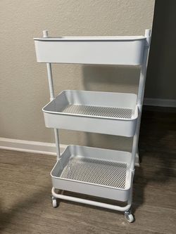 White 3-Tier Rolling Utility Cart *Brand New*