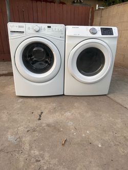 Washer and electric dryer