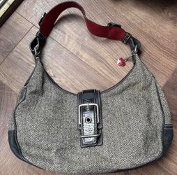 Coach Herringbone Hobo Shoulder Bag