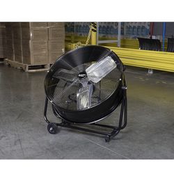 Comfort Zone High-Velocity Industrial Drum Fan, 24 inch