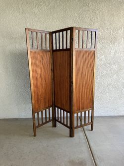 Three Panel Solid Wood and Bamboo