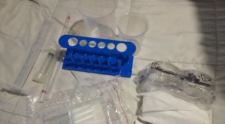 Science Lab Kit with Test Tube Rack and Accessories