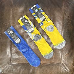 Stance NBA GSW socks L 9-13 (Check the Description)