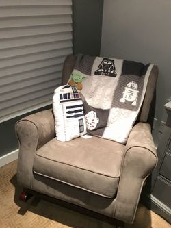 Gray Rocking Chair
