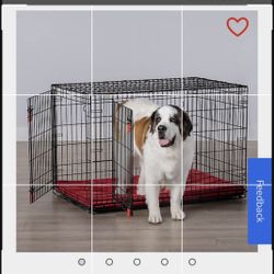 Double Door  Crate with Divider Panel For Medium Dog