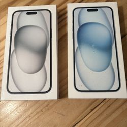 2 New In Box iPhone 15+ Black/White Unlocked