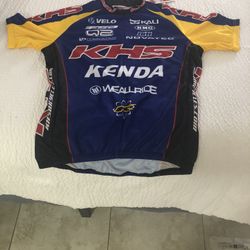 KHS Bicycling Kenda Unite Creative Blue Jersey Size M