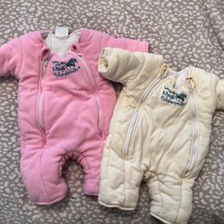 Two Merlin’s Magic Sleep Suits - Large 6-9m