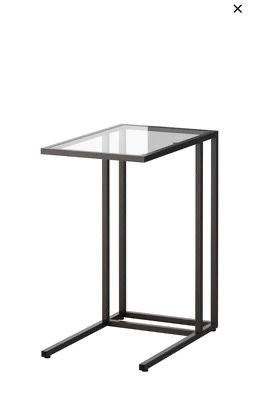 IKEA VITTSJÖ Laptop stand/end table/night stand in black-brown