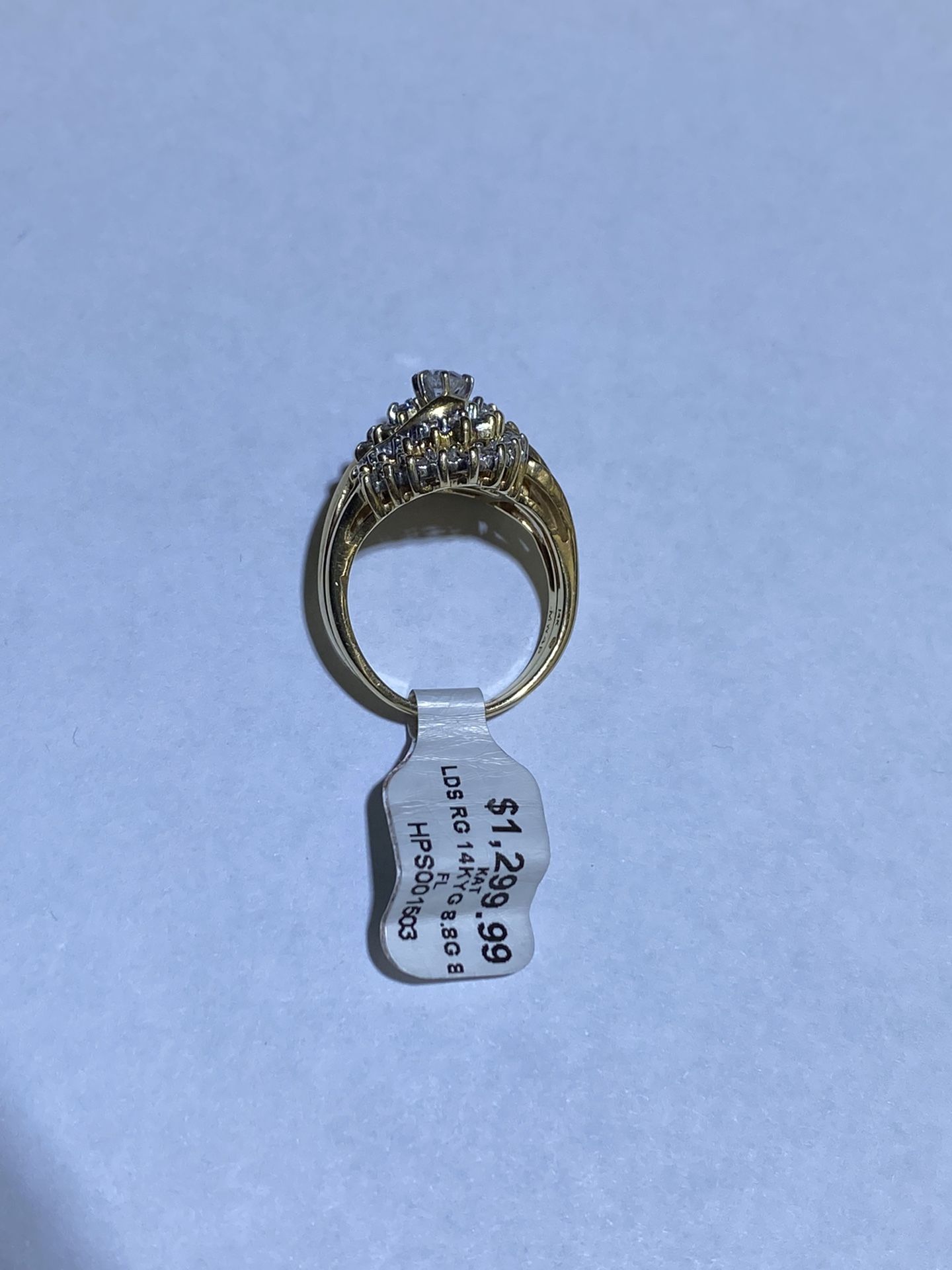 14k Gold Ring With Diamonds
