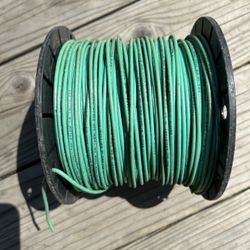 Number 12 Green Solid Copper Wire.