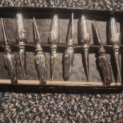 Vintage Silver Plated Corn Cob Holders 