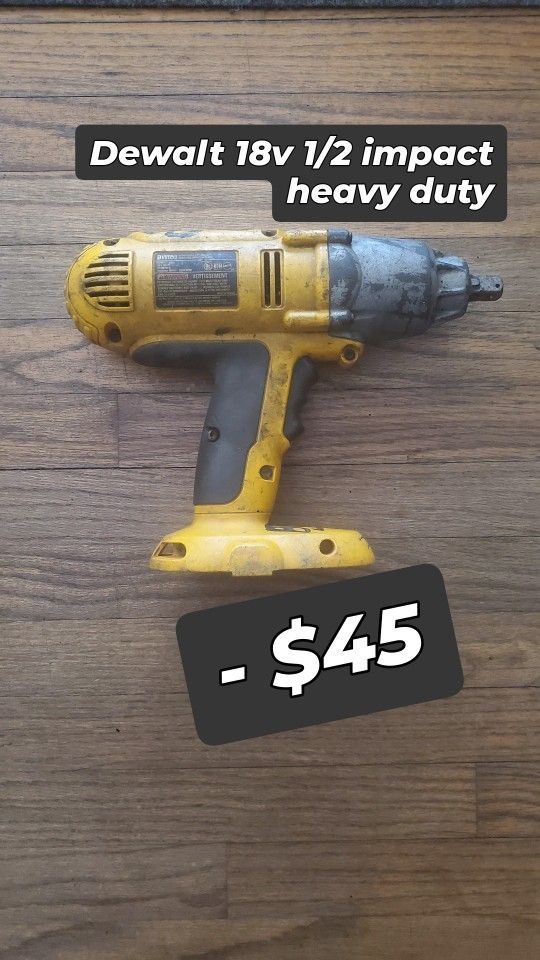 Dewalt 18v 1/2 Impact