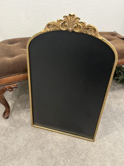 Beautiful Gold metal chalkboard standing sign