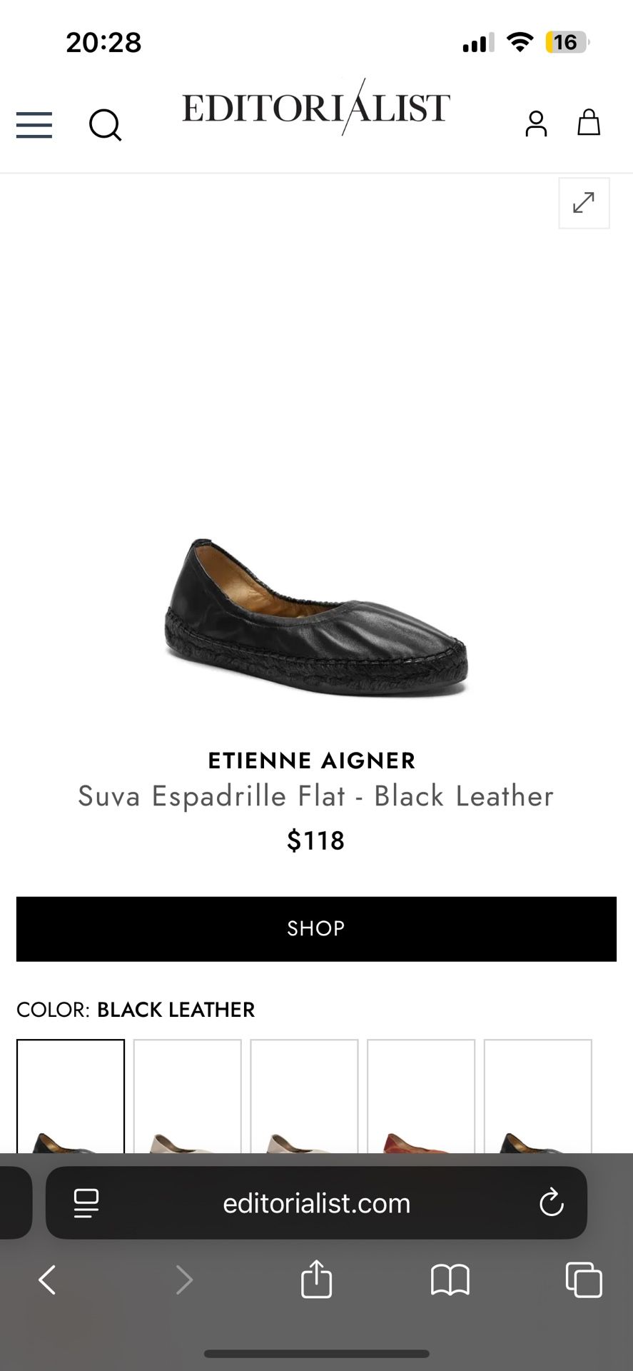 Brand New ETIENNE AIGNER Suva Espadrille Flat for Sale