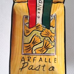 Italiano Pasta Bowl by Clay Art Hand-Painted