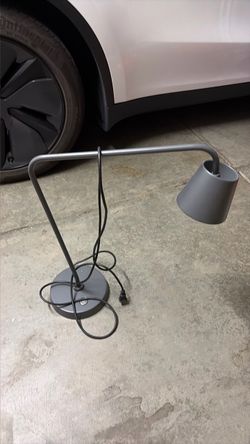 Modern Gray Metal Desk Lamp