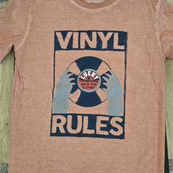 Lucky Brand Vinyl Rules Retro Tshirt