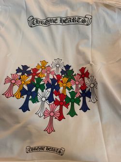 Chrome Hearts Multi-Color Cross Graphic T-Shirt