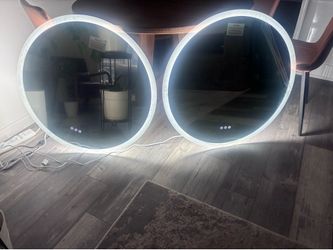Round Framless LED Mirrors