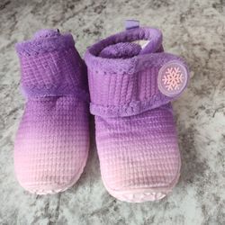 Practically New Purple 💜 Fade Ankle Wrap Shoe Toddler