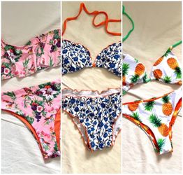 Printed Bikini Sets Lot of 3