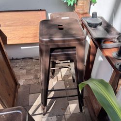4 Metal Bar Stools 30” High