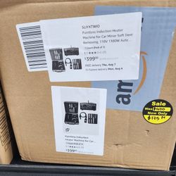 Paintless Induction Heater Machine for Car Minor Soft Dent Removing, 110V 1380W Auto Dent Removal Puller Kit w/Digital Screen, PDR Paintless Dent Repa