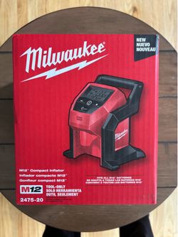 M12 12-Volt Lithium-Ion Cordless Electric Portable Inflator (Tool-Only)
