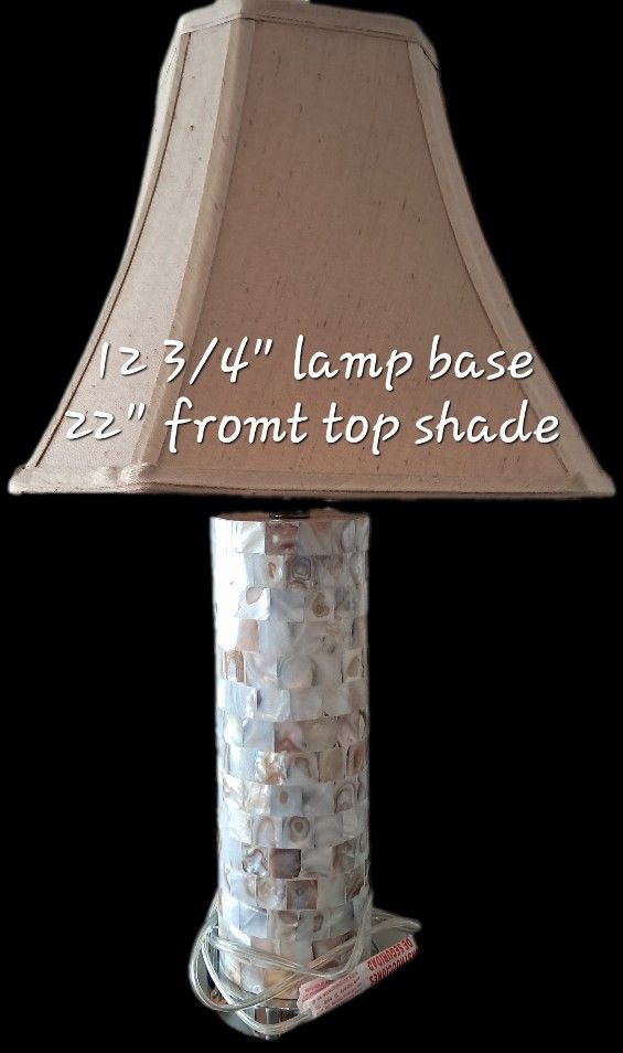 mosaic shell lamp