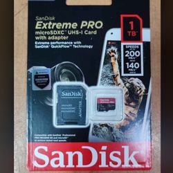 Micro SD Card 1TB SanDik EXTREME PRO - New
