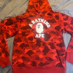 Red Bape Hoodie Online Exclusive Medium