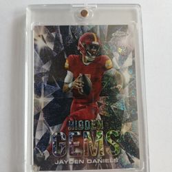 Jayden Daniels 2024 Topps Chrome Hidden Gems SSP Rookie 