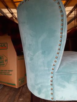 Beautiful Blue Chair With Slight Blemishes